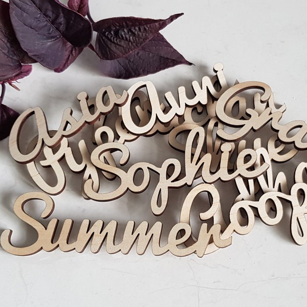 Custom Name Place Holder | Laser Cut Ply | Place Cards  | Wedding Sign | Dinner Party Decoration