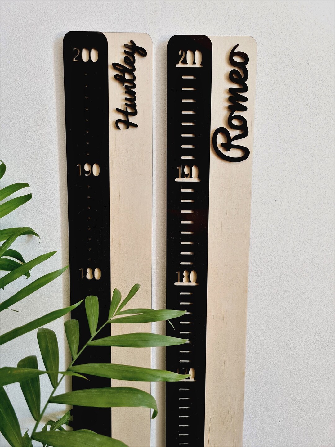 Black ACRYLIC HYBRID Height Chart | Personalised | Custom | Handmade ...