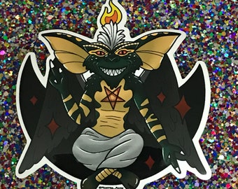 Gremlins Spike Baphomet sticker