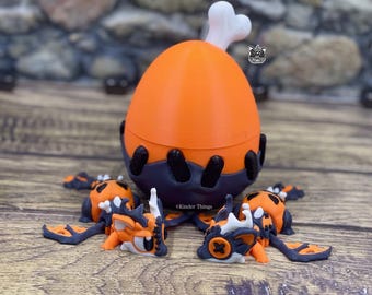 Halloween Mini Dragons and Matching Egg Gift Set