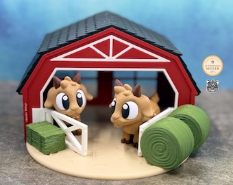 Articulated Goats and Low Barn