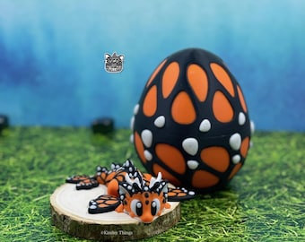 Monarch Butterfly Mini Dragons and Matching Egg Gift Set