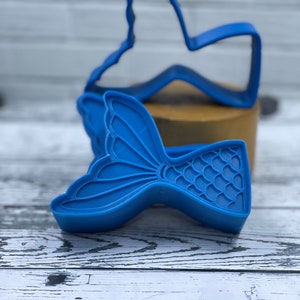 3 Piece Flat Mermaid Tail Bath Bomb Mold