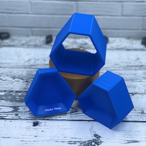 3 Piece Hexagon Gem Stone Bath Bomb Mold