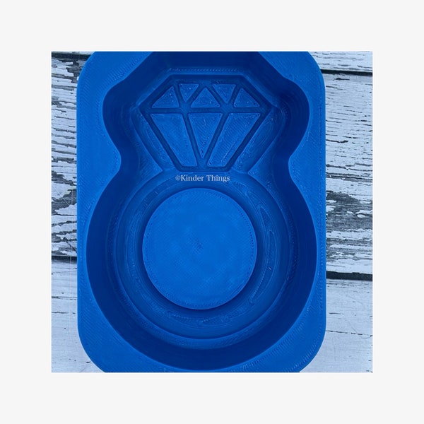 Hybrid Engagement Diamond Ring Bath Bomb Mold