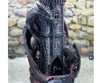 3D Twin Fates Dice Game Tower