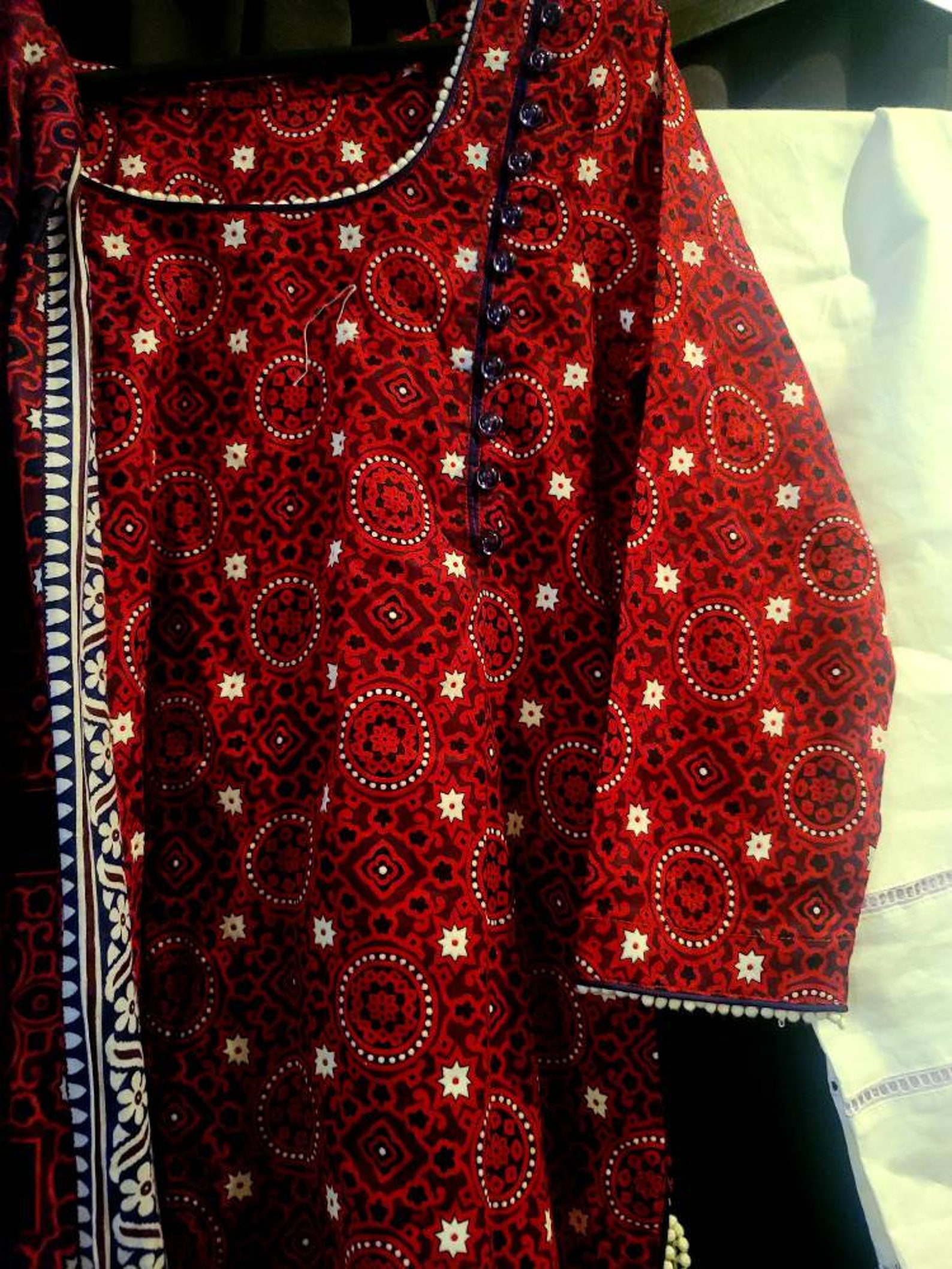 ajrak salwar design