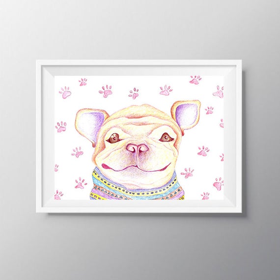 Dogs Wall Decor Dog Art Print Printable Dog Art Printable Etsy