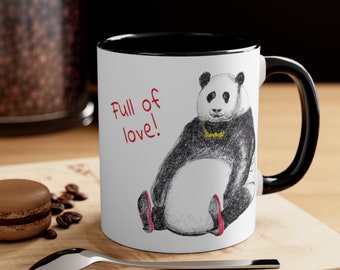 Panda Bear Coffee Mug Panda Bear Gift Panda Lover Gift Panda Lover Mug Cute Animal Mug Panda Bear Mom Mug Personalised Custom Text Mugs
