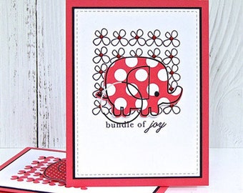 BUNDLE OF JOY # 2 baby die cuts scrapbook cards
