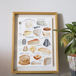 Affiche Fromages français, PRINTABLE / TELECHARGEABLE