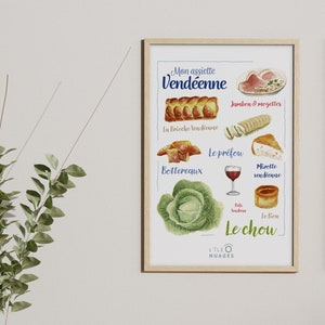 Displays my Vendée plate PRINTABLE / DOWNLOADABLE