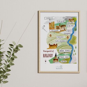 Burgundy vineyard poster / PRINTABLE / DOWNLOADABLE