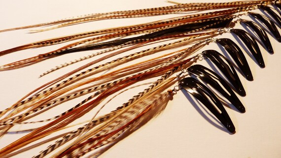 2 Hair Feathers Natural Feather Hair Extension Etsy