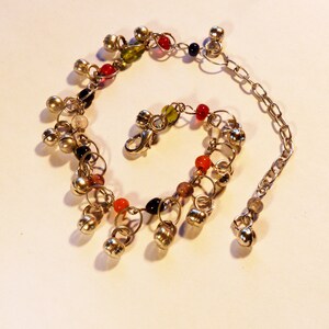 Glass bells and beads bracelet image 2