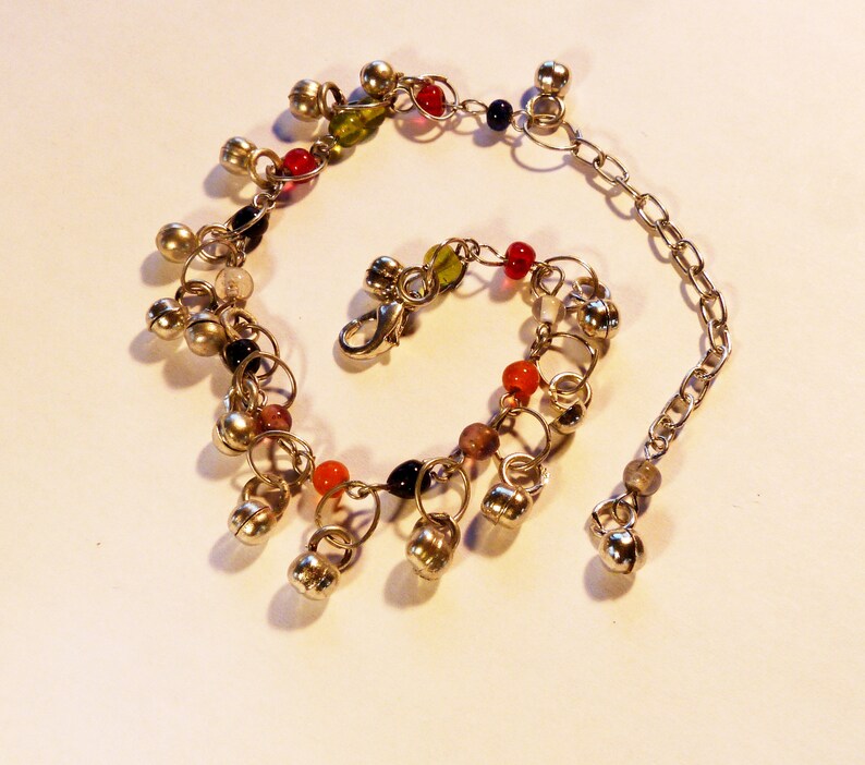 Glass bells and beads bracelet image 2