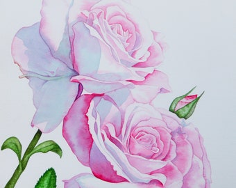 Roses Original Watercolour Painting