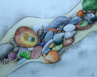 Rockpool Original Watercolour Painting