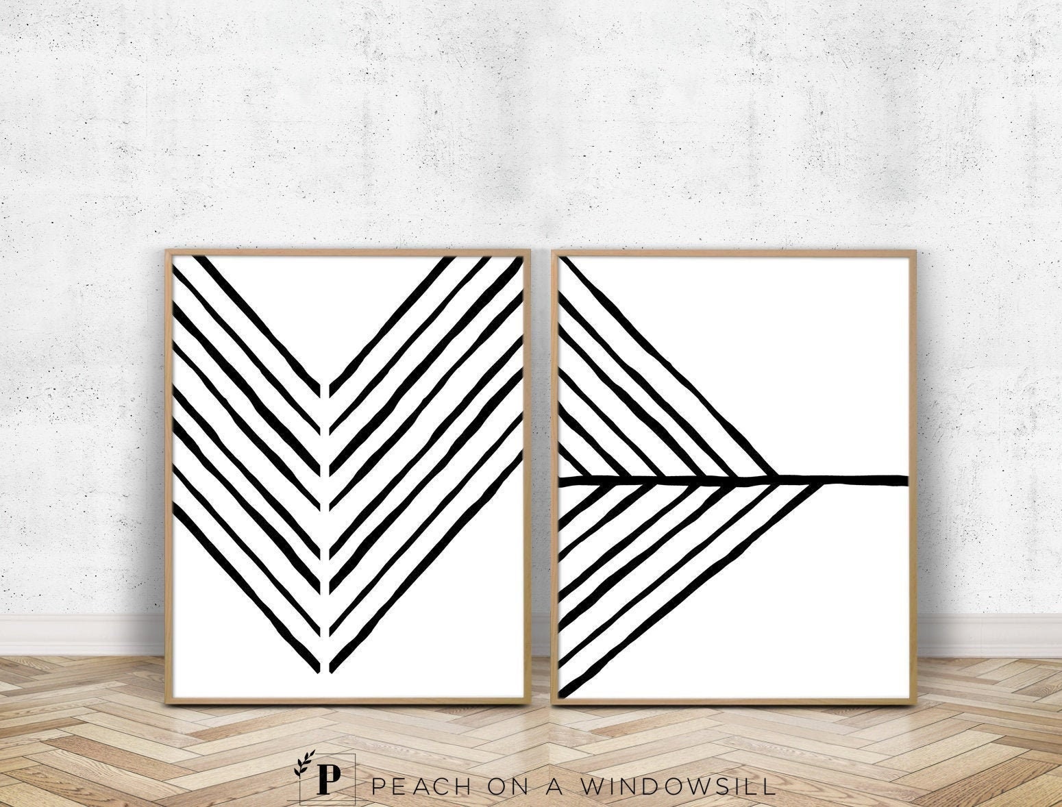 Bohemian Art Print Custom Typography Black and White Boho Printable Artwork