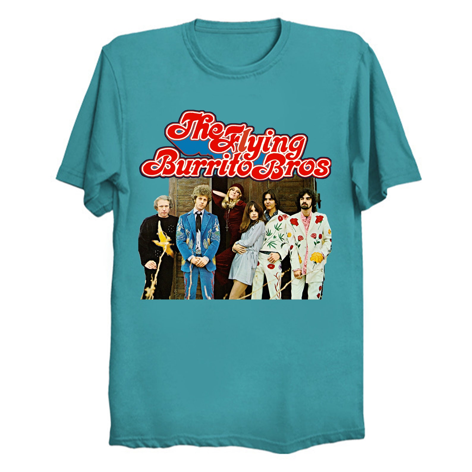 The Flying Burrito Bros featuring Gram Parsons TShirt Etsy