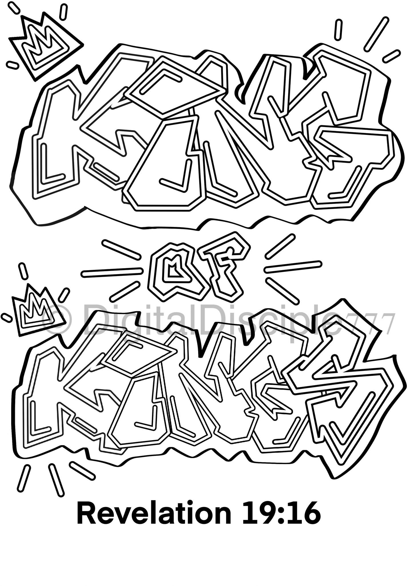 Scripture Coloring Pages Graffiti 6 X Christian Graffiti Style Colouring Pages - Etsy
