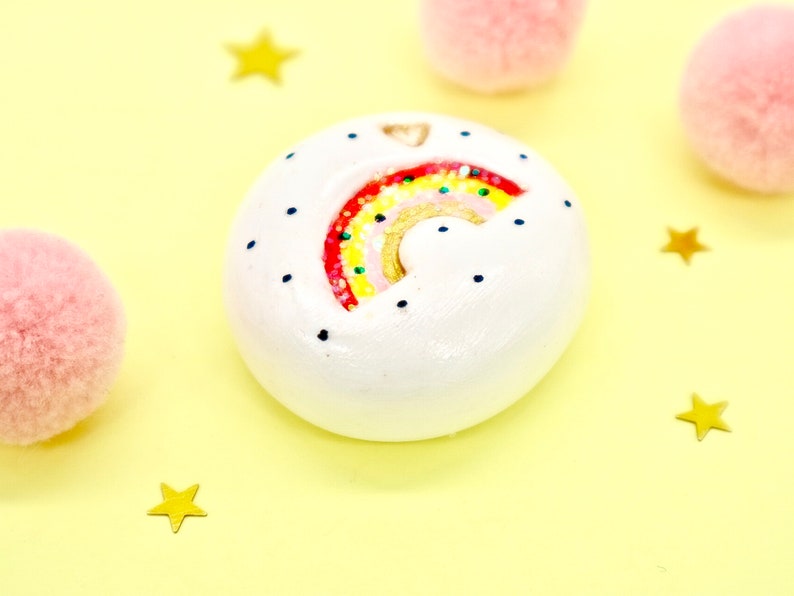 Personalised Rainbow Pebble, You Got This, Uplifting Present, Pocket Hug, Positivity Gift, Good Luck Token, Self Care by janeBprints image 6
