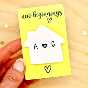 House Fridge Magnet, Personalised Couple Gift, New Beginnings Gift, First Home Together Gift, New Home Keepsake, Home Magnet by janeBprints image 3