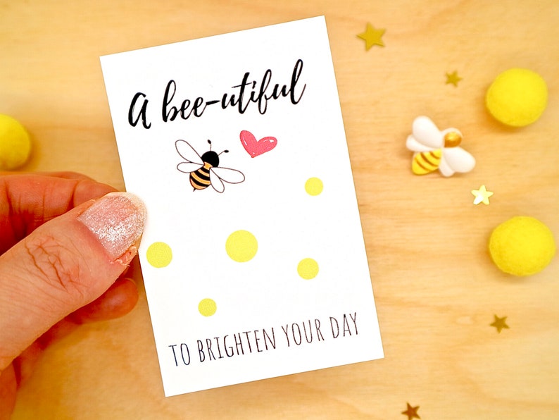 Bee Pin Badge, Bee Gift For Her, Handmade Clay Pin, Bee Gift, Bee Birthday Gift Her, Bee Girl, Positivity Gift by janeBprints image 5