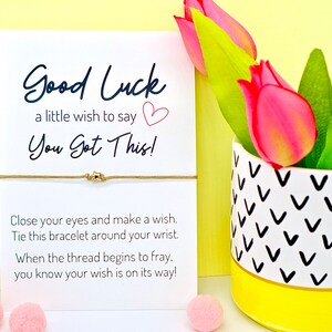 Good Luck Wish Bracelet, Star Friendship Bracelet, You Got This Gift, Friendship, Good Luck Exams, New Job, Tiny Cute by janeBprints image 4