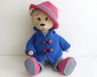 Crochet PATTERN for teddy bear, Crochet Mr. Bear pattern, Amigurumi Teddy Bear, crochet Bear Pattern