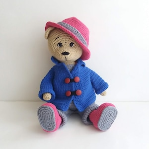 Crochet PATTERN for teddy bear, Crochet Mr. Bear pattern, Amigurumi Teddy Bear, crochet Bear Pattern