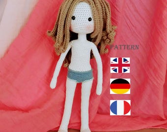 Amigurumi Doll Base Häkelanleitung, 36-40 cm (PDF-Muster)