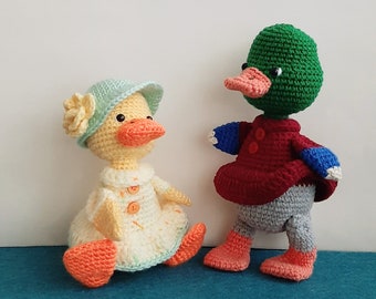 Crochet PATTERN for small Duckling, Amigurumi small Duck, Crochet toy PDF pattern in English