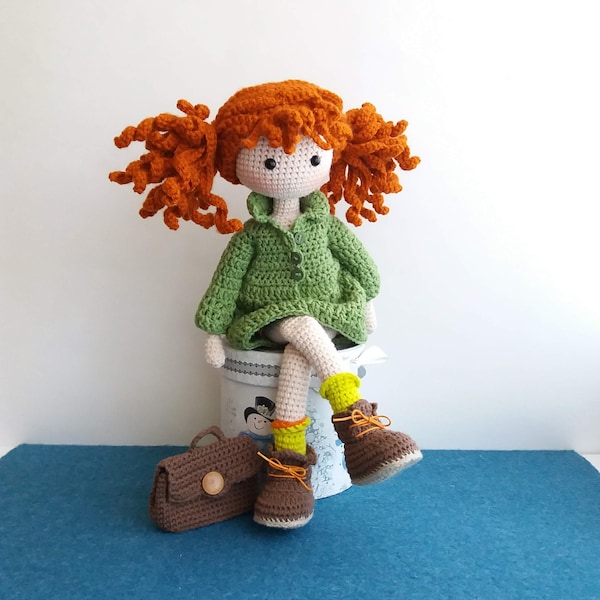 Crochet Pattern for Doll, Crochet TILDA doll, PDF Pattern in English, Amigurumi Long legged Doll.