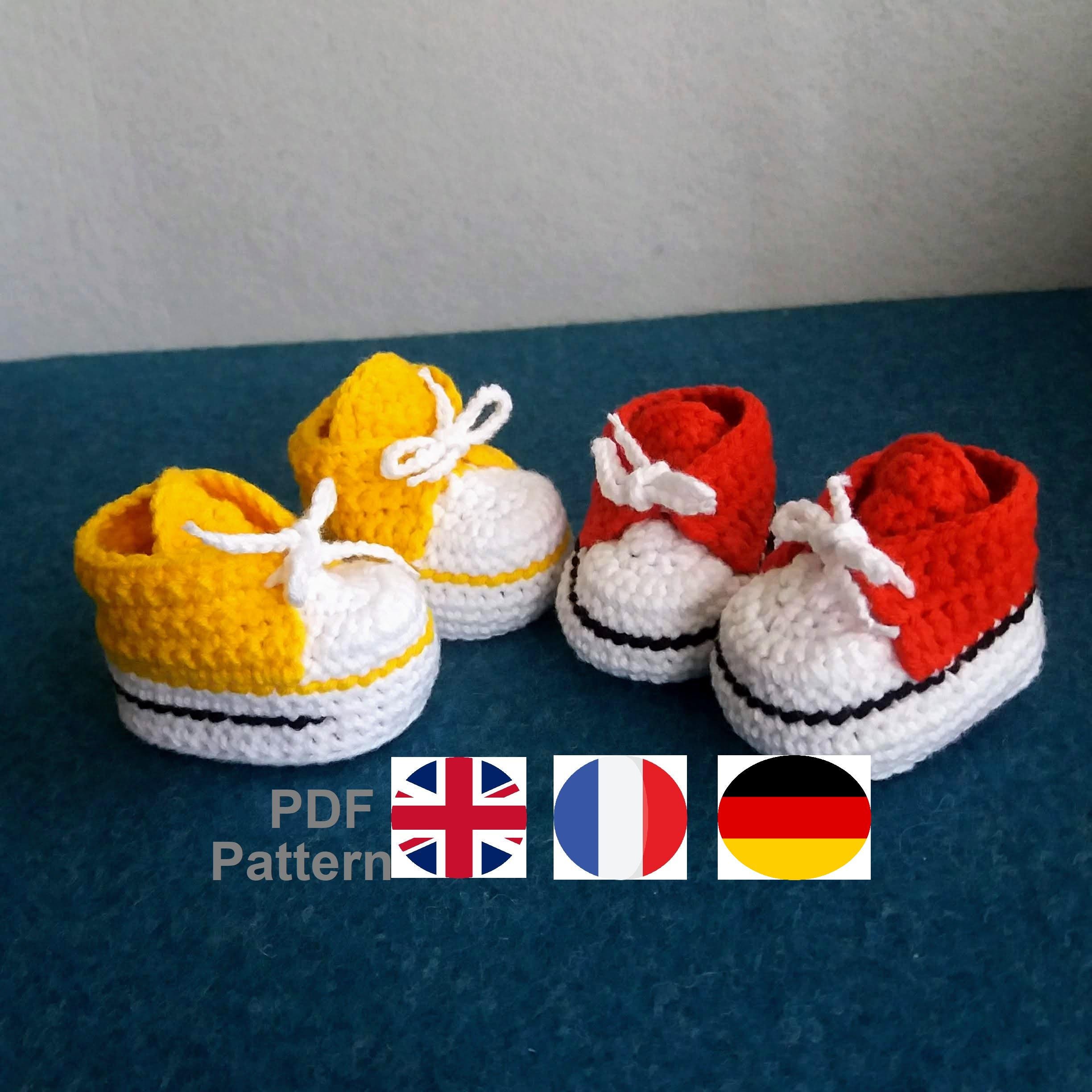 Crochet Pattern for Doll Shoes Sneakers, Shoes Pattern With