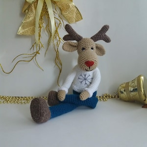 Crochet REINDEER PATTERN, Christmas decoration, Amigurumi Reindeer Pattern, Crochet Deer, Crochet animal toy pattern.