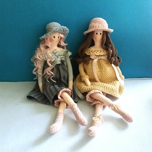 Tilda Doll PATTERN, Crochet Doll, Amigurumi Tilda Doll, PDF in English