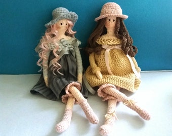 Tilda Doll PATTERN, Crochet Doll, Amigurumi Tilda Doll, PDF in English