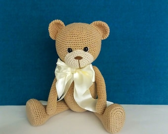 Crochet PATTERN for Body of Teddy Bear without wire, Crochet Bear pattern, Amigurumi Teddy Bear, crochet Animal Toy