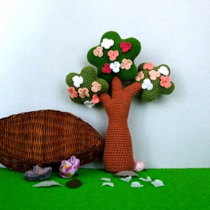 Crochet Pattern for Tree, Blossom Tree, Amigurumi Flowering Tree, Ideas for Tree PDF in English