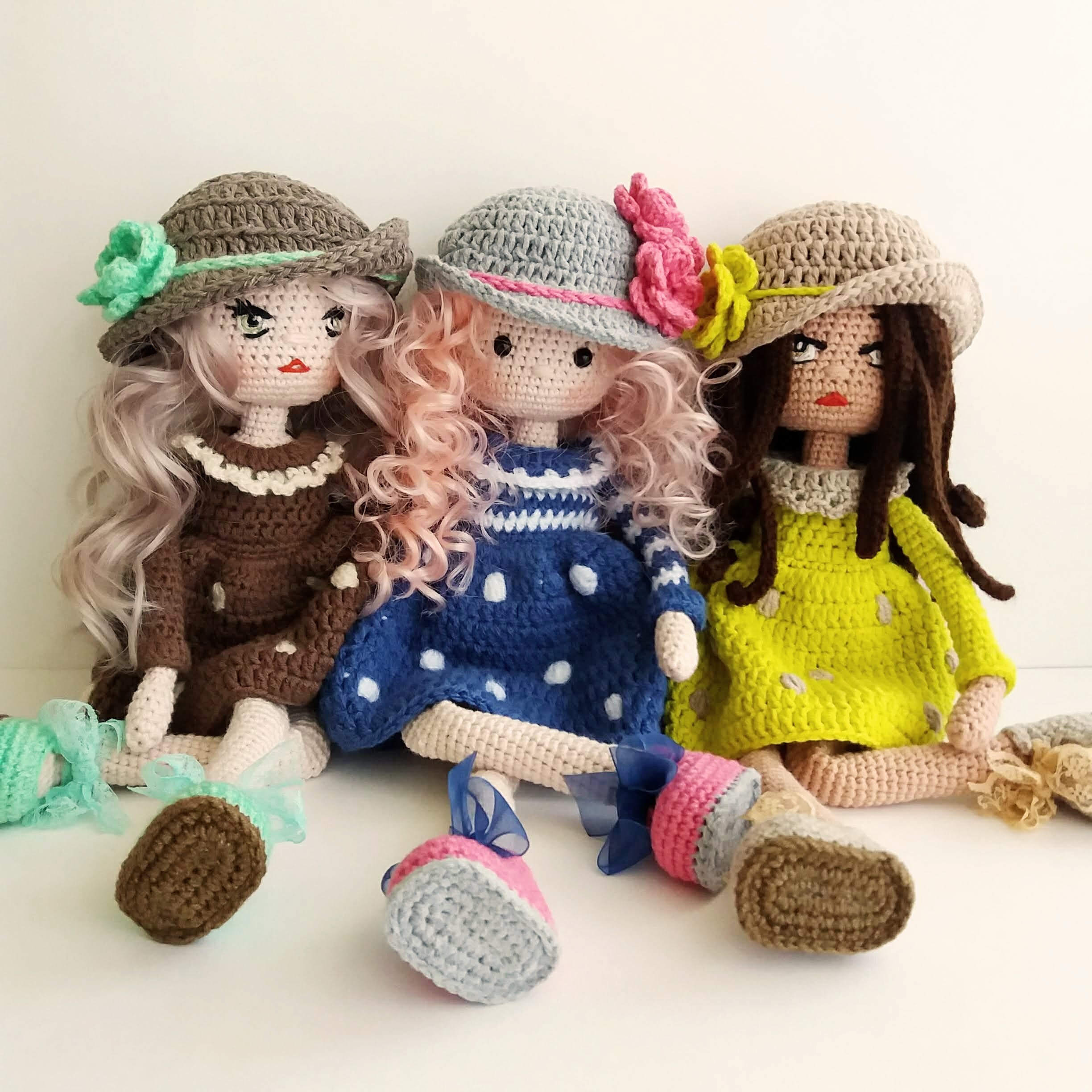 Crochet Pattern for Dolls Pretty Girls Crochet TILDA Dolls PDF Pattern in English Amigurumi Long Legged Dolls Etsy Australia