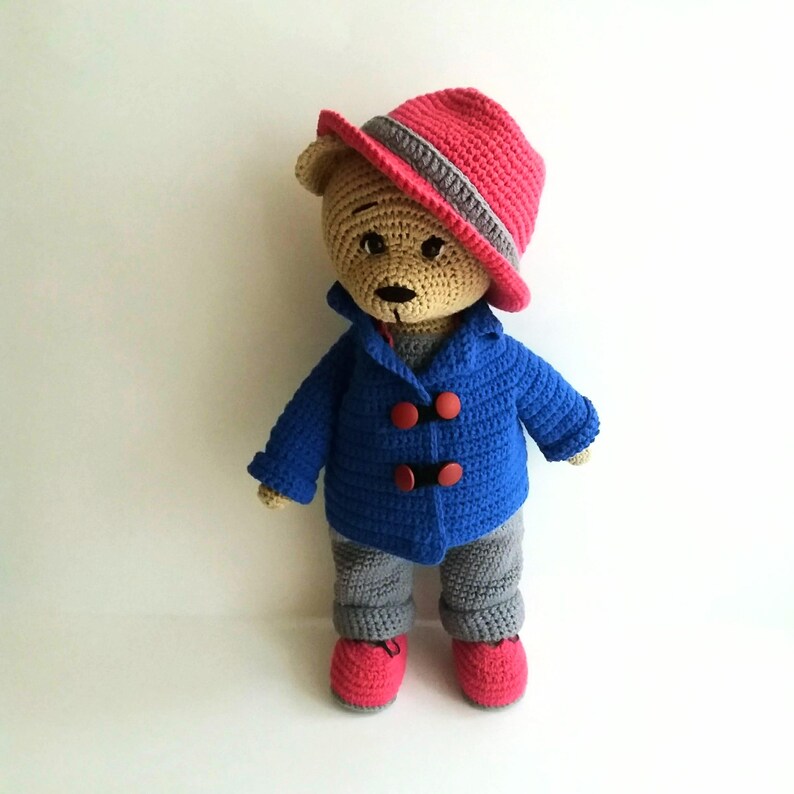 Crochet Teddy Bear Pattern, Amigurumi Mr. Bear, Removable Outfit image 2