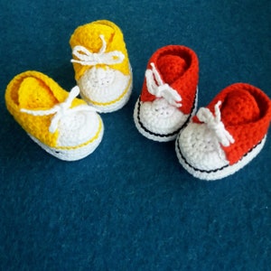 Crochet Pattern for Doll Shoes Sneakers, PDF Pattern in English, Shoes Pattern with 2 versions of soles. image 2