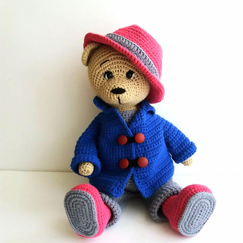 Crochet Teddy Bear Pattern, Amigurumi Mr. Bear, Removable Outfit image 6