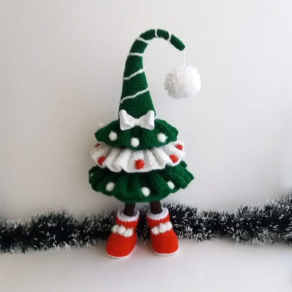 Crochet Xmas TREE PATTERN, Amigurumi Xmas tree Pattern, PDF en anglais, Décoration de Noël