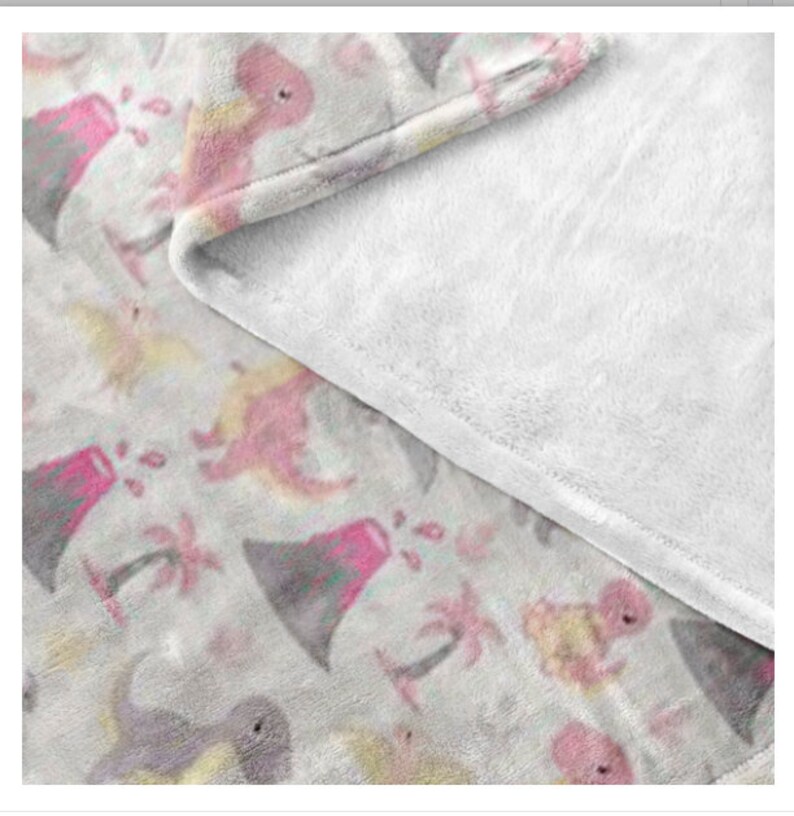 pink dinosaur blanket