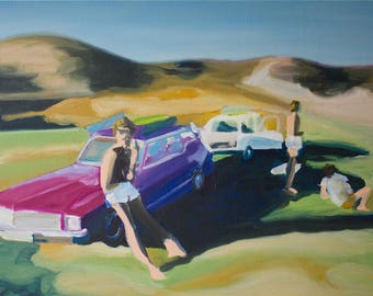 Oil painting-abstract-Roadtrip-series