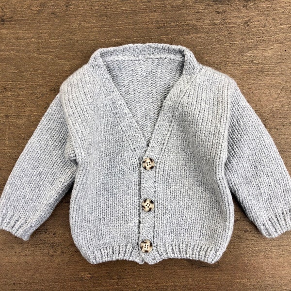 Baby boy girl cardigan Mako cotton Classic Natural Knit clothes Buttons Newborn gift Unisex kids infant toddler Premature