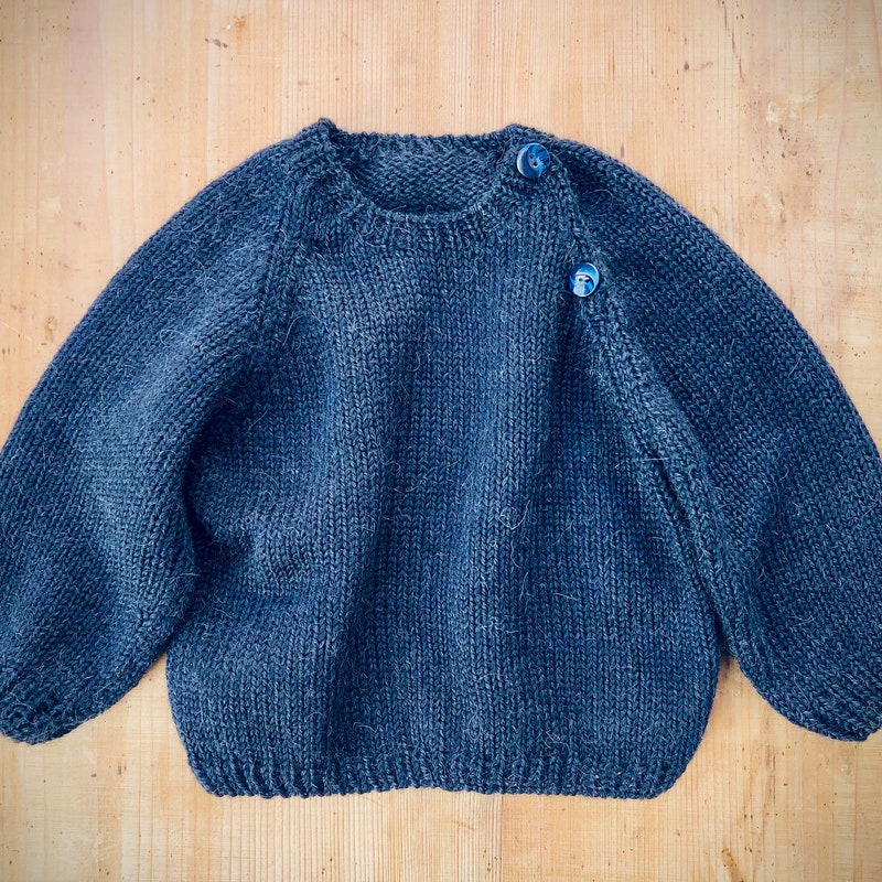 Baby Blue Bear Knitted Sweater