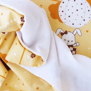Verano bebé ropa de cama conjunto ropa de cama edredón edredón unisex waffle almohada amarilla blanco recién nacido regalo 100% algodón Niños tirar niña hogar